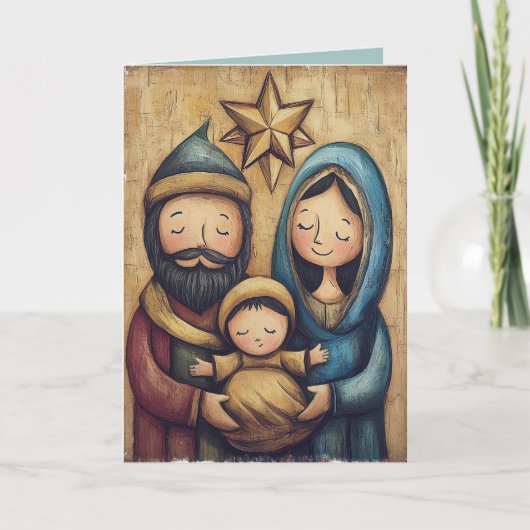 Carte de Noël Nativité (Devant)