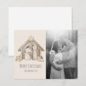 Carte de Noël Nativité (Devant / Derrière)
