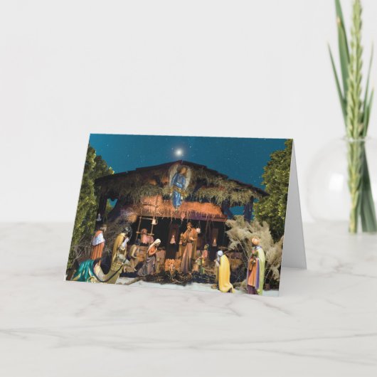 Carte de Noël Nativité (Devant)