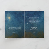 Carte de Noël Nativité (Intérieur)