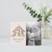 Carte de Noël Nativité (Debout devant)