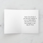 Carte de Noël Naughty Kitty (Intérieur)