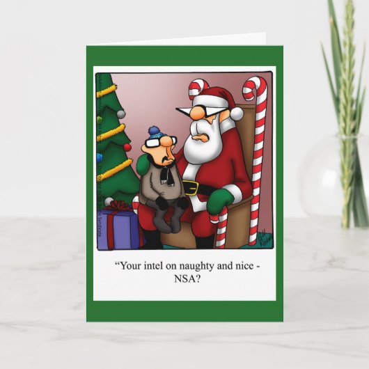 Carte de Noël "Naughty or Nice Intel" (Devant)