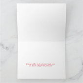 Carte de Noël nautique noire avec voiliers (Intérieur)