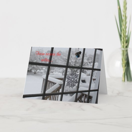 Carte de Noël neigeuse (Devant)