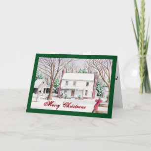 Carte de Noël neigeuse