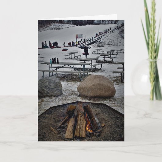 Carte de Noël "Nés dans un état congelé" (Devant)