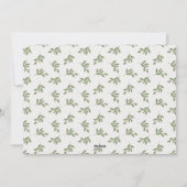 Carte de Noël Neutral Holly Berries (Dos)