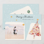 Carte de Noël Neutral Style Vacances (Devant / Derrière)