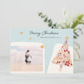 Carte de Noël Neutral Style Vacances (Debout devant)