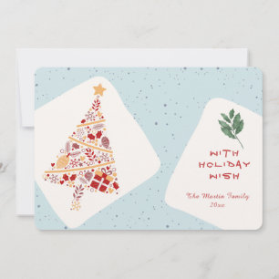 Carte de Noël Neutre Minimaliste