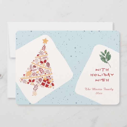 Carte de Noël Neutre Minimaliste (Devant)