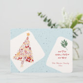 Carte de Noël Neutre Minimaliste (Debout devant)