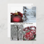 Carte de Noël Nevada, préciser (Devant / Derrière)