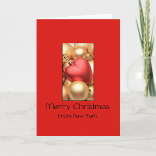 Carte de Noël New York, préciser