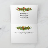 Carte de Noël - Newburyport, Massachusetts (Intérieur)