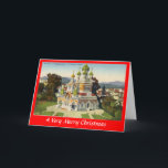 Carte de Noël - Nice, Cathédrale russe<br><div class="desc">L'image de cette carte de Noël a été reproduite à partir d'une ancienne carte postale.</div>