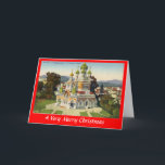 Carte de Noël - Nice, Cathédrale russe<br><div class="desc">L'image de cette carte de Noël a été reproduite à partir d'une ancienne carte postale.</div>
