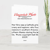 Carte de Noël : Noël du Père Kino (Dos)