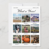 Carte de Noël noir et blanc du journal (Dos)