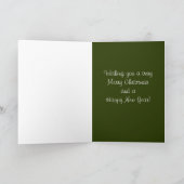 Carte de Noël noire de rhinocéros (Intérieur)