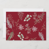 Carte de Noël non photo (Dos)