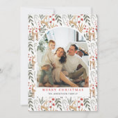 Carte de Noël Nordique 5 Photo Boho Scandi Holiday (Devant)