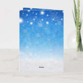 Carte de Noël Nuit d'Hiver Étoilée (Dos)
