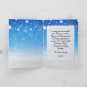 Carte de Noël Nuit d'Hiver Étoilée (Intérieur)