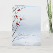 Carte de Noël Nuit d'Hiver Étoilée (Dos)
