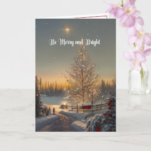 Carte de Noël numérique Être Joyeux et Lumineux