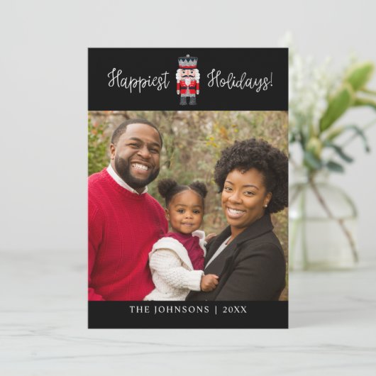 Carte de Noël Nutcracker (Debout devant)