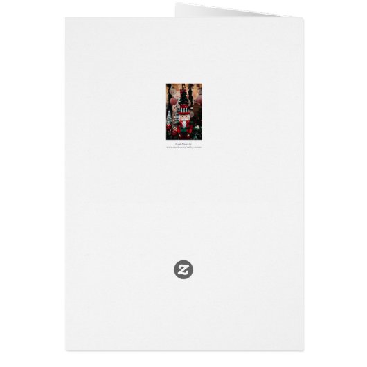 Carte de Noël Nutcracker (Dos)