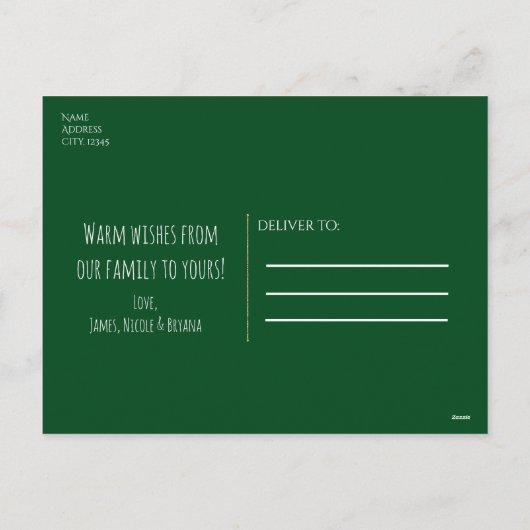 Carte de Noël Nutcracker (Dos)