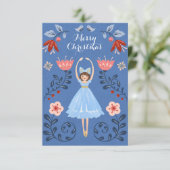 Carte de Noël Nutcracker Ballet Photo (Debout devant)