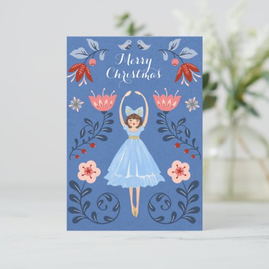 Carte de Noël Nutcracker Ballet Photo (Debout devant)