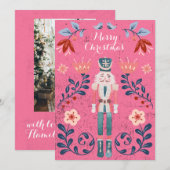Carte de Noël Nutcracker Ballet Photo (Devant / Derrière)