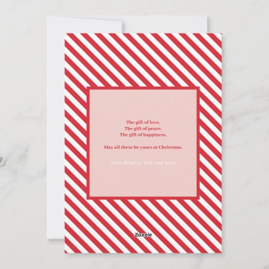 Carte de Noël Nutcracker souriante (Dos)