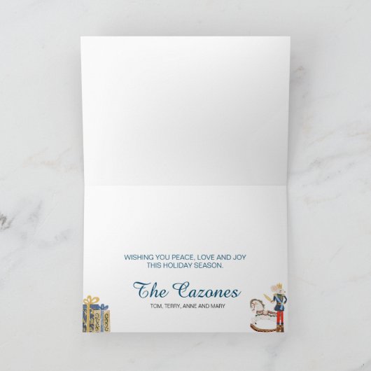 Carte de Noël Nutcracker Thème (Intérieur)