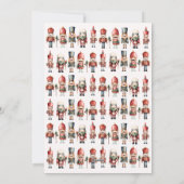 Carte de Noël Nutcracker traditionnelle (Dos)