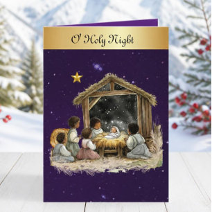 Carte de Noël Ô nuit sainte