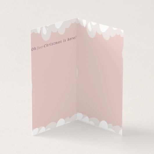 Carte de Noël Oh Deer (Inside)