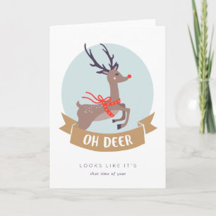 Carte de Noël Oh Deer