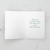 Carte de Noël Oiseau Bleu (Intérieur)