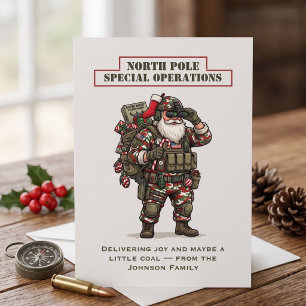 Carte de Noël Opérations spéciales du Pôle Nord