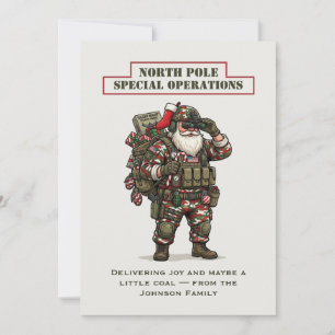 Carte de Noël Opérations Spéciales Pôle Nord