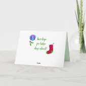 Carte de Noël optimiste et douce (Dos)