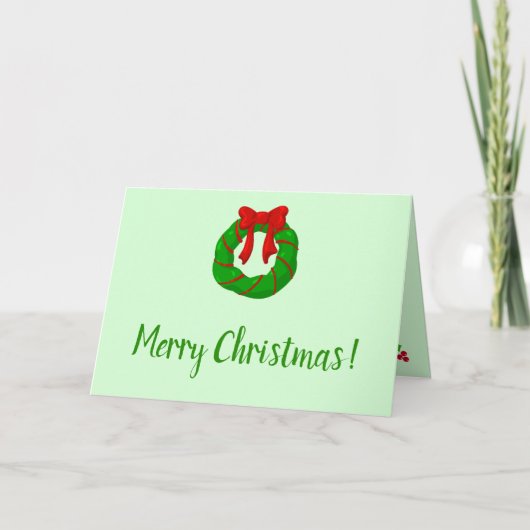 Carte de Noël optimiste et douce (Devant)