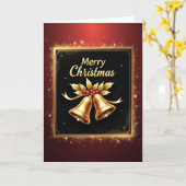 Carte de Noël Opulente (Fleur jaune)