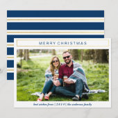 Carte de Noël Or Chic (Devant / Derrière)
